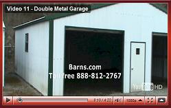 metal garage view
